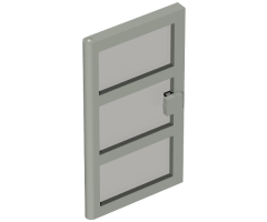 Door 1 x 4 x 6 with 3 Panes with Trans-Black Glass