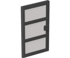 Door 1 x 4 x 6 with 3 Panes with Trans-Black Glass