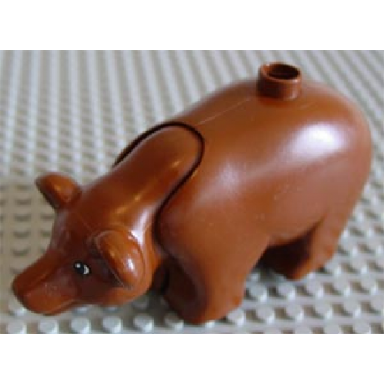 Duplo, Animal Bear Adult with Movable Head and Round Ears