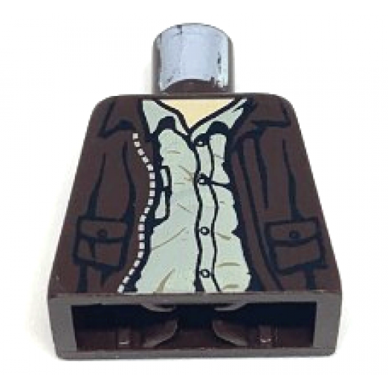 Torso Indiana Jones Leather Jacket, Button Down Shirt Pattern