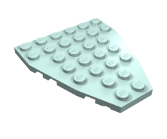 Wedge, Plate 7 x 6 with Stud Notches (Boat Bow Plate)