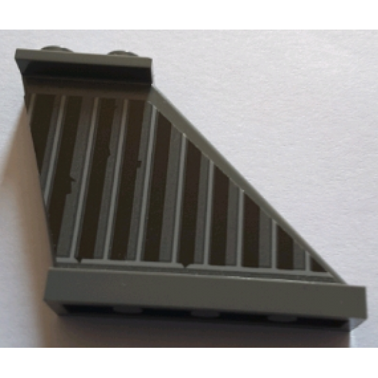 Tail 4 x 1 x 3 with Dark Bluish Gray and Dark Brown Vertical Stripes Pattern on Right Side (Sticker) - Set 75144
