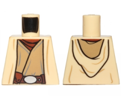 Torso SW Open Robe, Dark Tan Undershirt and Belt with Buckle and Pouch Pattern