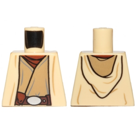 Torso SW Open Robe, Dark Tan Undershirt and Belt with Buckle and Pouch Pattern