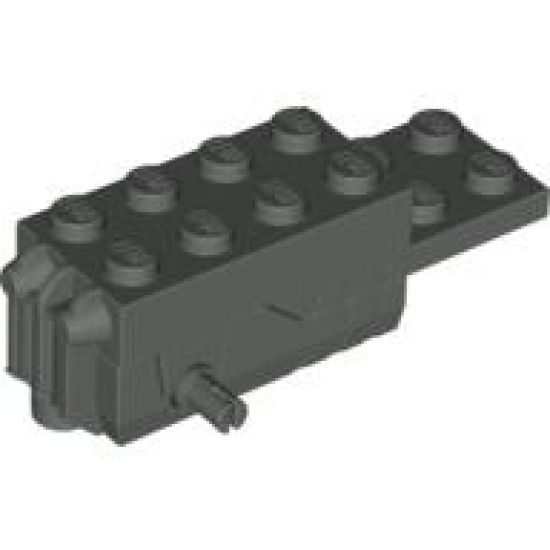Motor, Non-Electric Pullback 6 x 2 x 1 2/3 with Black Base, White Shafts (Motor 2)