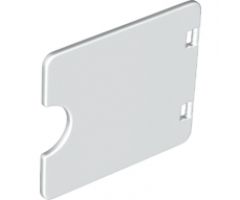 Duplo, Building Door / Window Pane 1 x 4 x 3 with Semi Oval Cutout