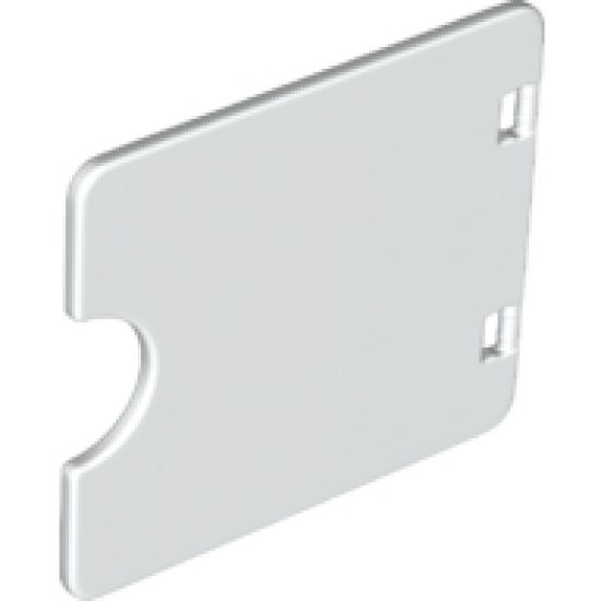 Duplo, Building Door / Window Pane 1 x 4 x 3 with Semi Oval Cutout
