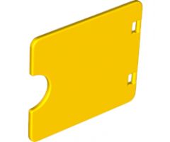 Duplo, Building Door / Window Pane 1 x 4 x 3 with Semi Oval Cutout