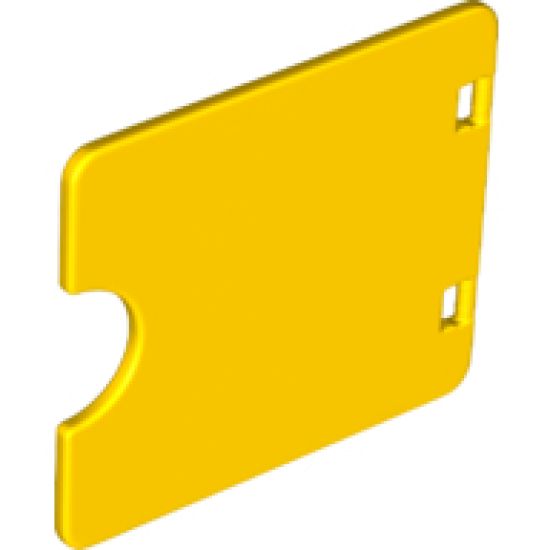 Duplo, Building Door / Window Pane 1 x 4 x 3 with Semi Oval Cutout