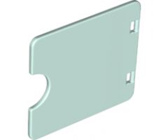 Duplo, Building Door / Window Pane 1 x 4 x 3 with Semi Oval Cutout