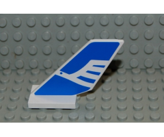 Tail Shuttle with White Airline Bird on Blue Background Pattern on Both Sides (Stickers) - Set 2928