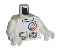 Torso Launch Command Logo, Gray Equipment Pattern / White Arms / White Hands