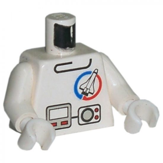 Torso Launch Command Logo, Gray Equipment Pattern / White Arms / White Hands