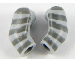 Arm, (Matching Left and Right) Pair with 5 Dark Bluish Gray Stripes Pattern