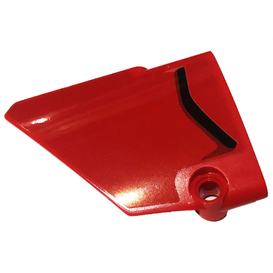 Technic, Panel Fairing #13 Large Short Smooth, Side A with Black Air Intake Pattern (Sticker) - Set 42107