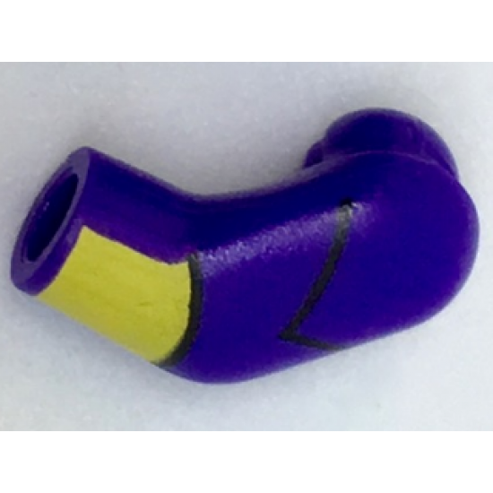 Arm, Left with Black Stripe and Yellow Cuff Pattern