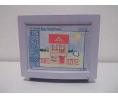 Scala Television / Computer Monitor with House Design Pattern (Sticker) - Set 3270