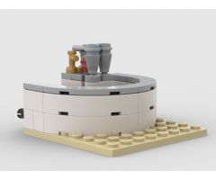 Mos Eisley Cantina Bar 8x8 modular (front section)