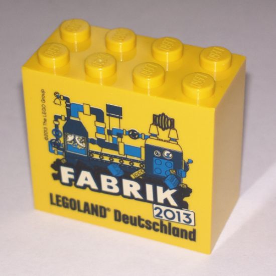 Brick 2 x 4 x 3 with Legoland Deutschland Fabrik 2013 Pattern