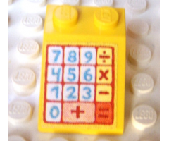 Slope 33 3 x 2 with Cash Register Pattern (Sticker) - Sets 3116 / 3118