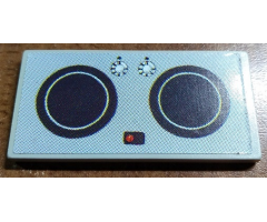 Tile 3 x 6 (Scala) with Cooktop Pattern (Sticker) - Set 3270