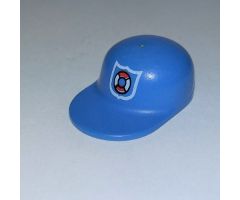 Minifigure, Headgear Cap - Long Flat Bill with Rescue Coast Guard Logo Pattern