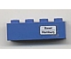 Brick 1 x 4 with 'Basel - Hamburg' Pattern (Sticker) - Set 7710/7818