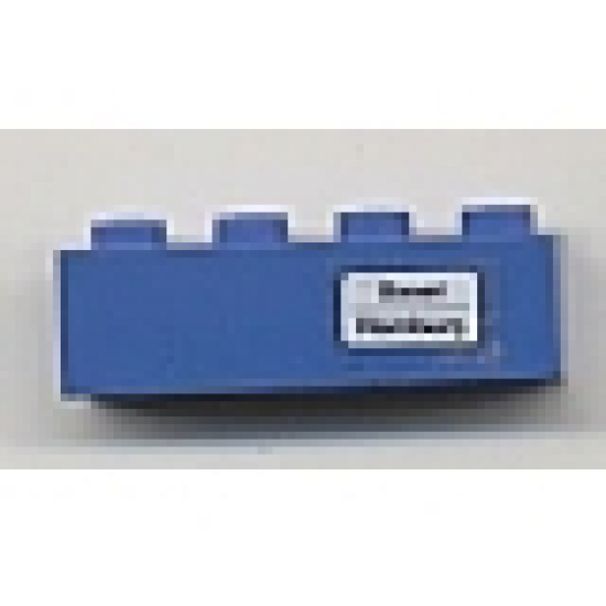 Brick 1 x 4 with 'Basel - Hamburg' Pattern (Sticker) - Set 7710/7818