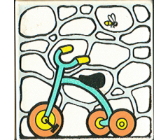 Duplo, Tile 2 x 2 x 1 with Park Mosaic Picture 18 Pattern (Set 9221)