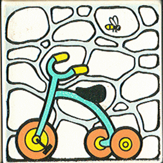 Duplo, Tile 2 x 2 x 1 with Park Mosaic Picture 18 Pattern (Set 9221)
