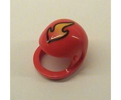 Technic, Figure Accessory Helmet with Flame Pattern