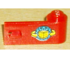 Door 1 x 3 x 1 Right with Box and Arrows and Globe Pattern (Sticker) - Sets 6542 / 4555