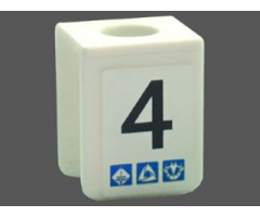 Minifigure, Body Wear Vest with Number 4 and Gravity Games Pattern on Both Sides (Stickers) - Set 3585