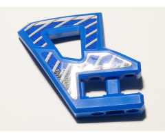 Technic, Panel RC Car Flexible Bumper Right with Gray Stripes on Blue and Black Background Pattern (Stickers) - Set 8369-2