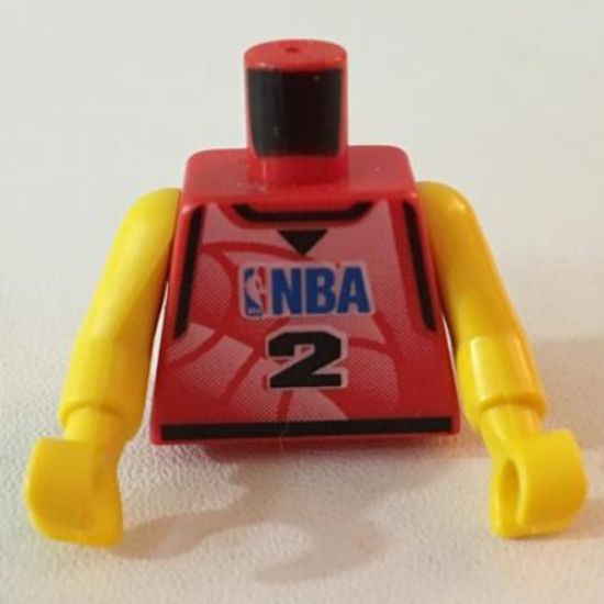 Torso NBA Player Number 2 Pattern / Yellow NBA Arms