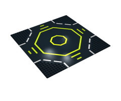 Baseplate, Road 32 x 32 9-Stud Landing Pad with Green Octagon Pattern