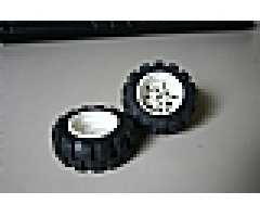 Wheel & Tire Assembly 20 x 30 Technic with Black Tire 20 x 30 Solid Balloon (4266 / 2857)