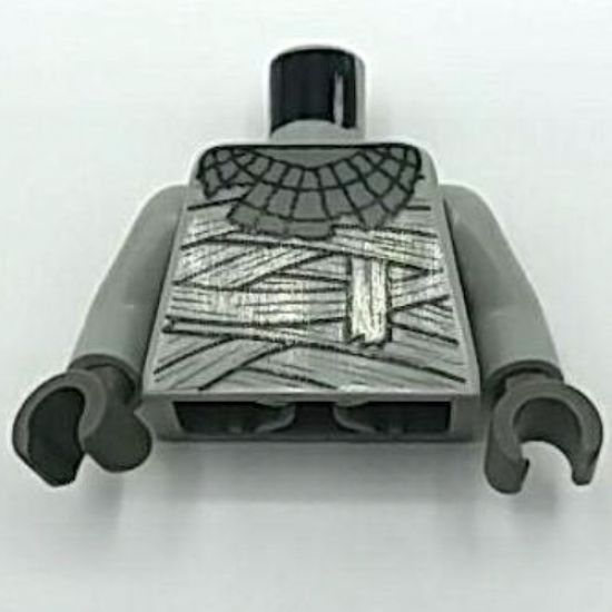 Torso Studios Bandage Wrapping and Necklace Pattern (Mummy) / Light Gray Arms / Dark Gray Hands