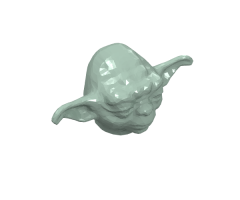 Minifigure, Head, Modified SW Yoda Plain
