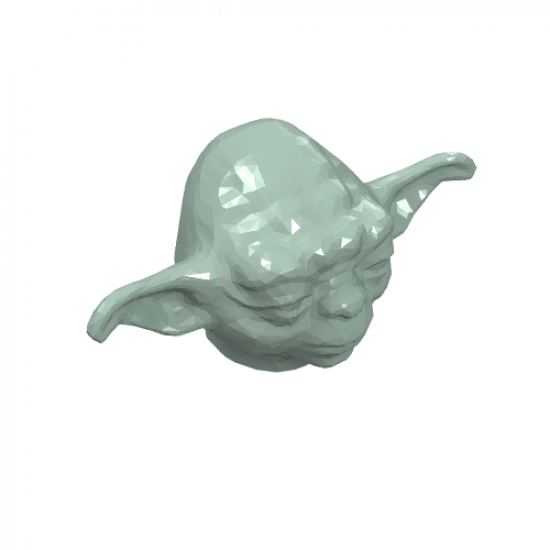 Minifigure, Head, Modified SW Yoda Plain