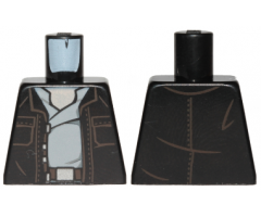 Torso SW Open Jacket with Pockets and Light Bluish Gray Open Shirt Pattern (Poe Dameron)