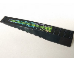 Wedge 16 x 4 Triple Curved with Holographic Circuitry Pattern (Sticker) - Set 7644