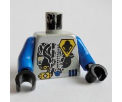 Torso Space UFO Yellow Insignia & 3 Blue Bars Pattern / Blue Arms / Black Hands