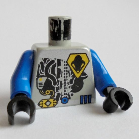 Torso Space UFO Yellow Insignia & 3 Blue Bars Pattern / Blue Arms / Black Hands