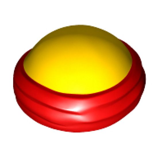 Minifigure, Headgear Bald Head with Tied Red Bandana Pattern