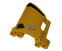 Technic, Panel Fairing #22 Large Short, Small Hole, Side A with '8292' and Door Handle Pattern (Sticker) - Set 8292