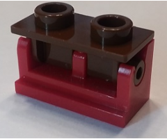Hinge Brick 1 x 2 Base with Brown Hinge Brick 1 x 2 Top Plate (3937 / 3938)