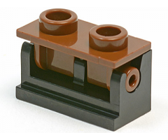 Hinge Brick 1 x 2 Base with Brown Hinge Brick 1 x 2 Top Plate (3937 / 3938)