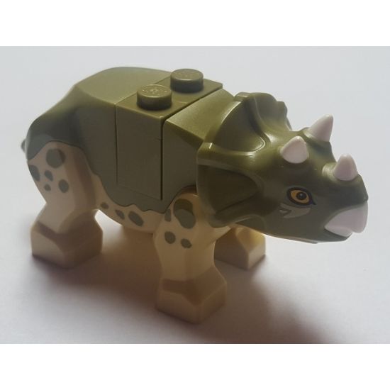 Animal, Dinosaur Triceratops Baby with Brick and Plate