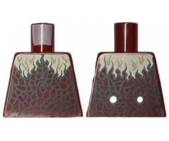 Torso Female Tan Fur Collar and Black Pebbling Pattern